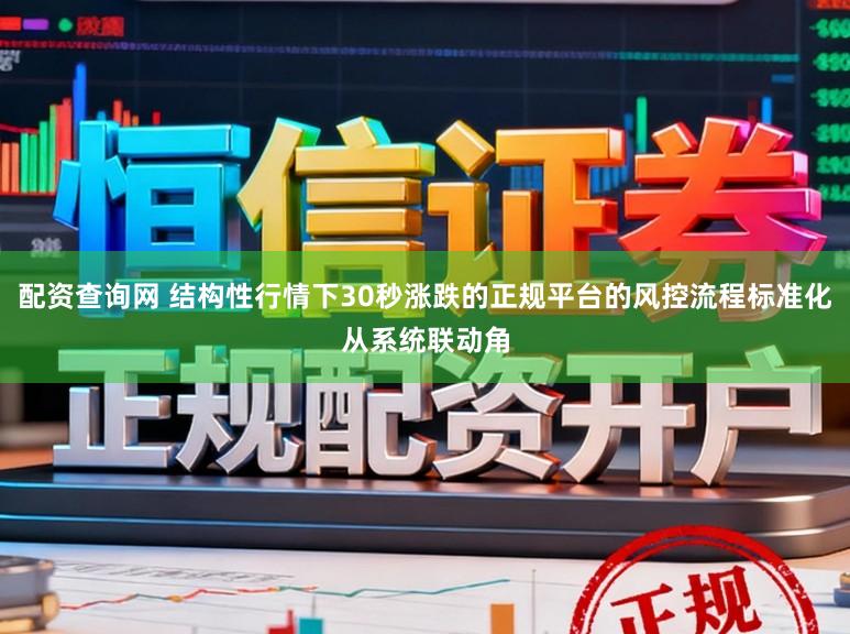 配资查询网 结构性行情下30秒涨跌的正规平台的风控流程标准化从系统联动角